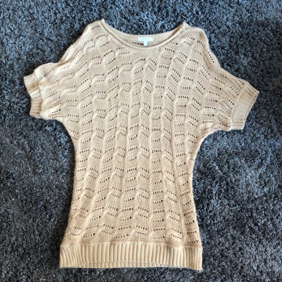 Delia’s Crochet Sweater - Tan - Picture 1 of 2